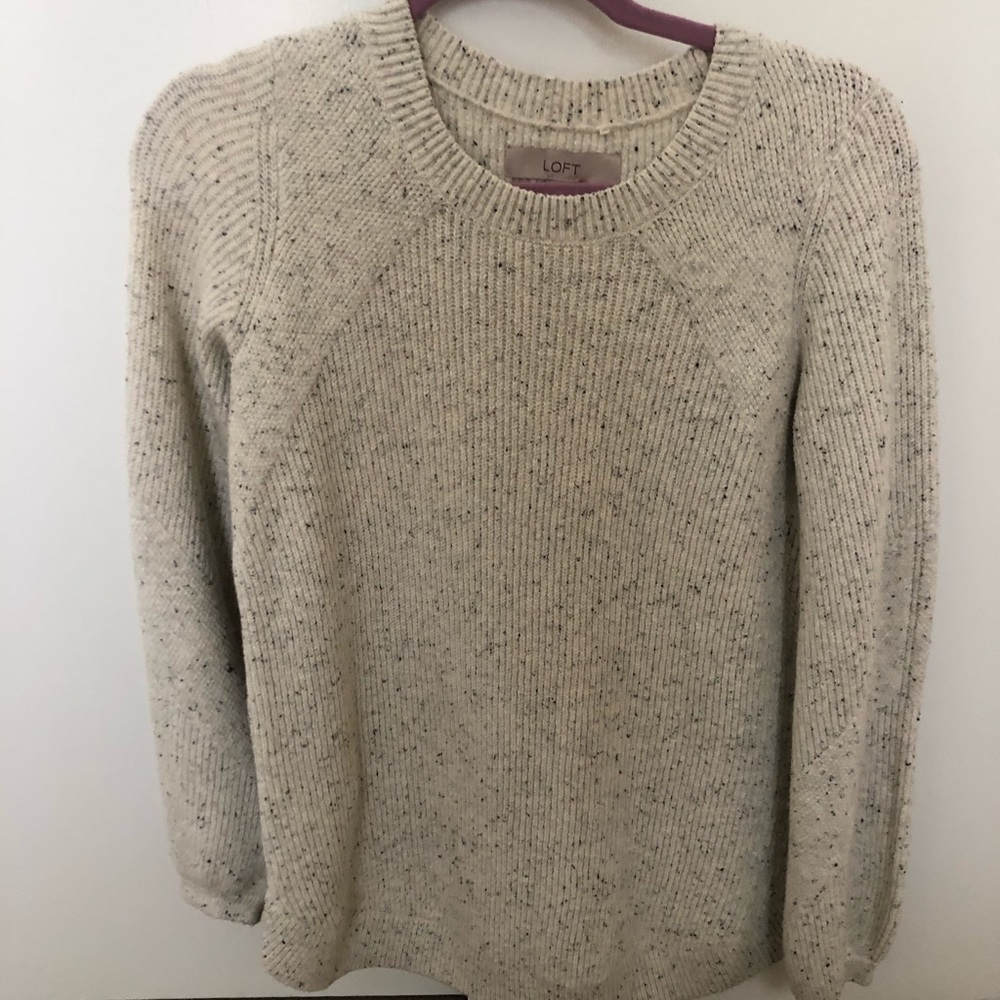 LOFT speckled sweater